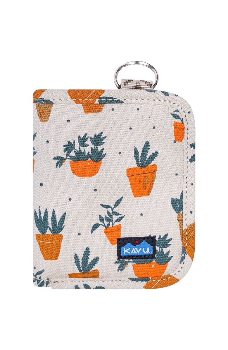 KAVU Zippy Wallet - Women's, Main, color, Potted Plants