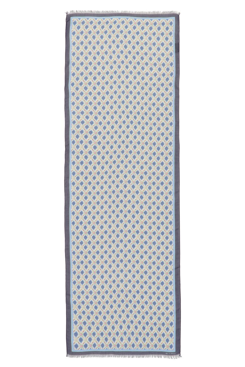 Calcutta Silk Scarf, Main, color, 0200 BLUE