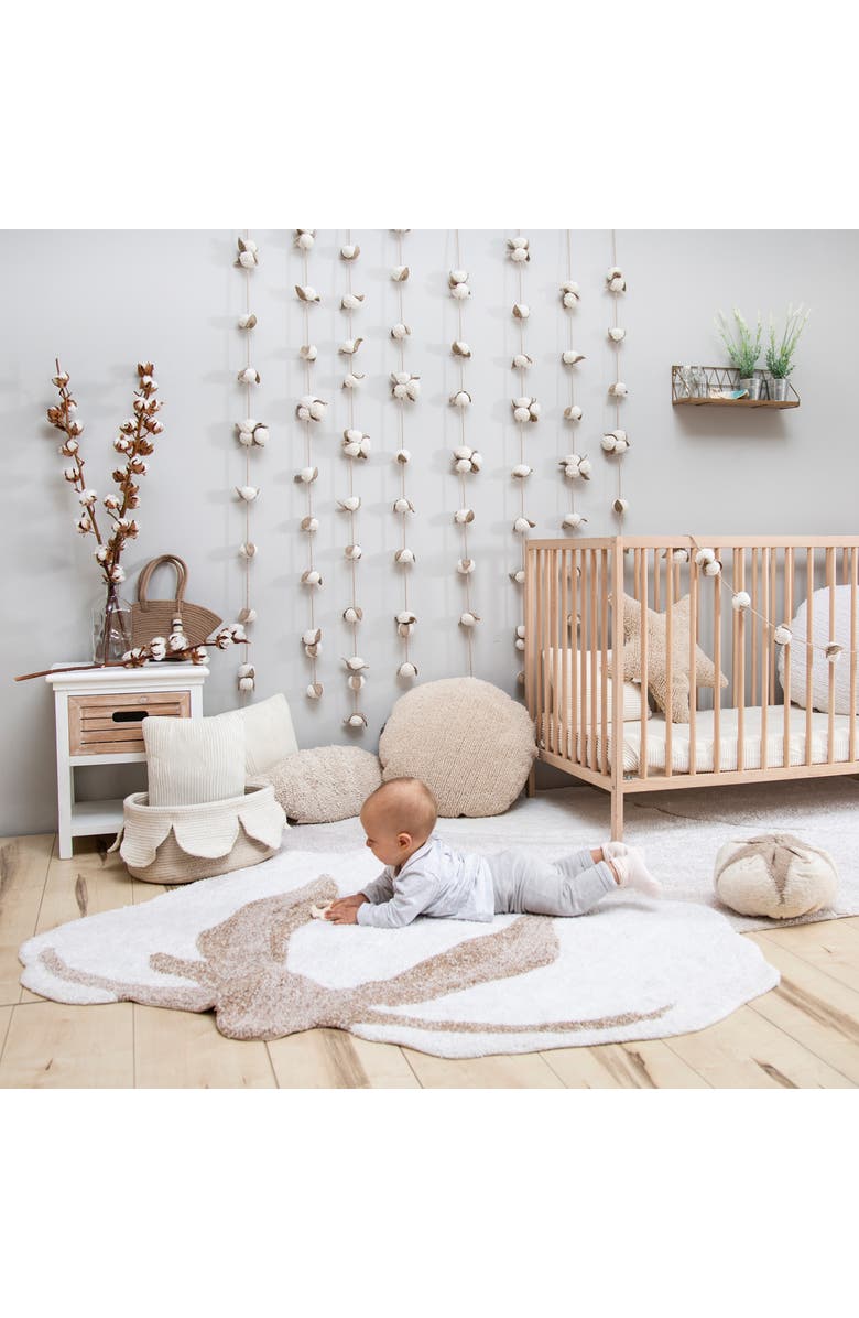 Lorena Canals Basket Petals Ivory - Natural, Alternate, color, Ivory, Natural