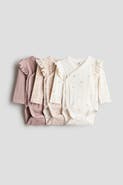 H&M 3-pack Pointelle Wrapover Bodysuits