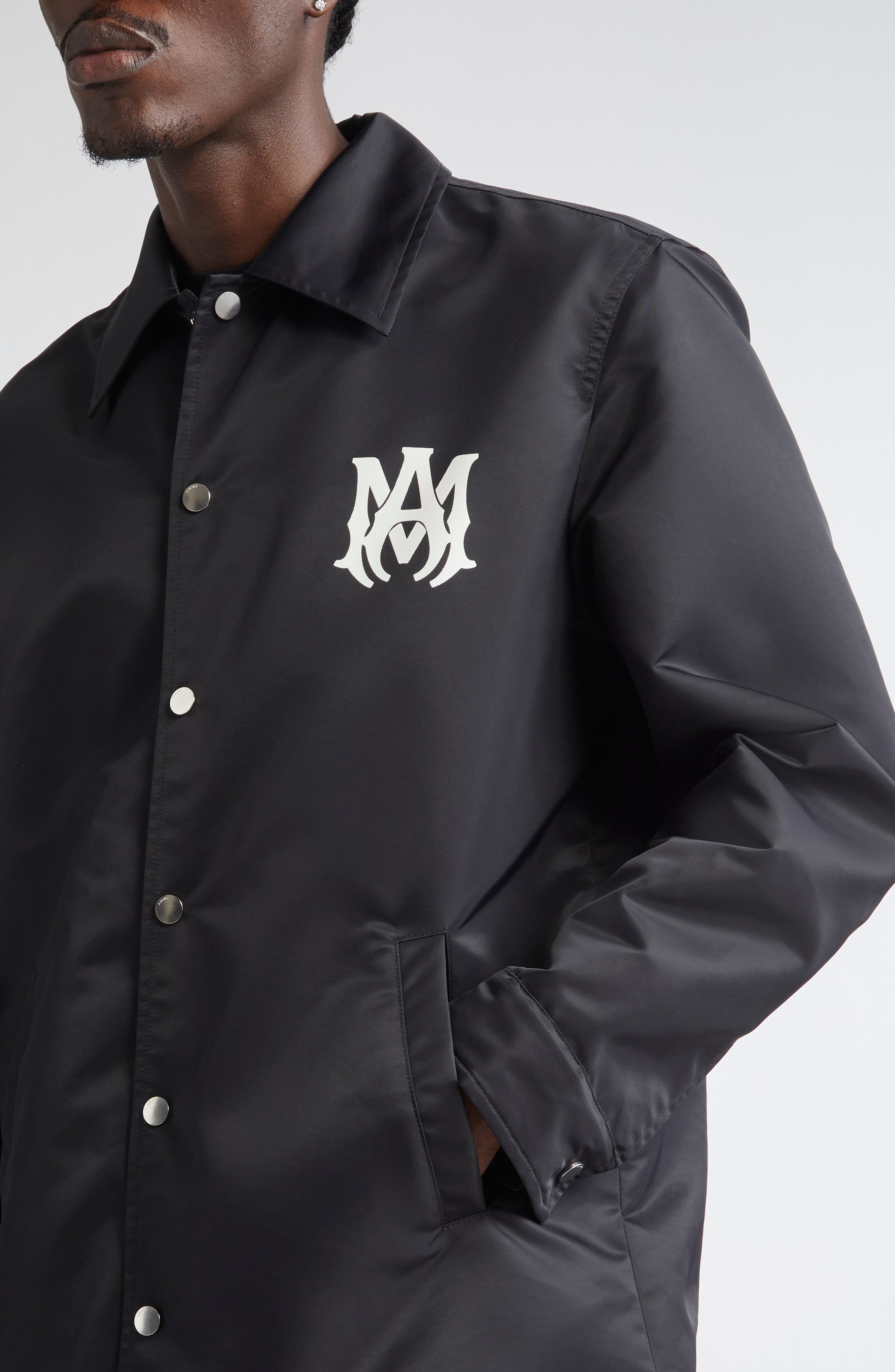 AMIRI MA Water Resistant Nylon Coach's Jacket — фото 5