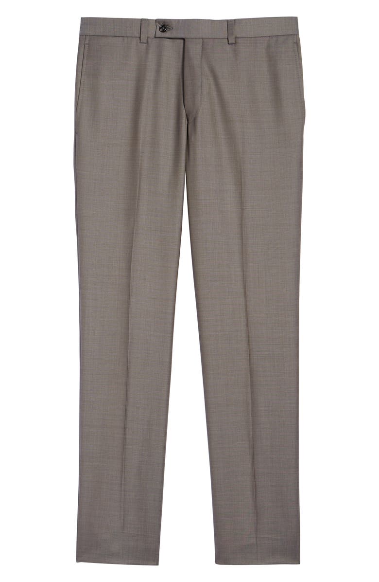 Ted Baker London Jefferson Flat Front Wool Dress Pants, Alternate, color, 