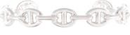 Pre-Owned Hermes Chaine d'Ancre Enchainee Cuff Bracelet Sterling Silver Medium