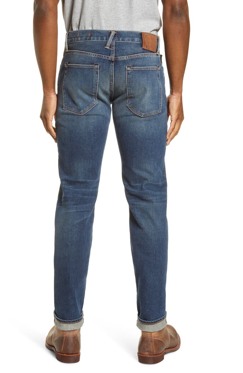 HIROSHI KATO The Pen Slim 10.5-Ounce Stretch Selvedge Jeans, Alternate, color, Rain