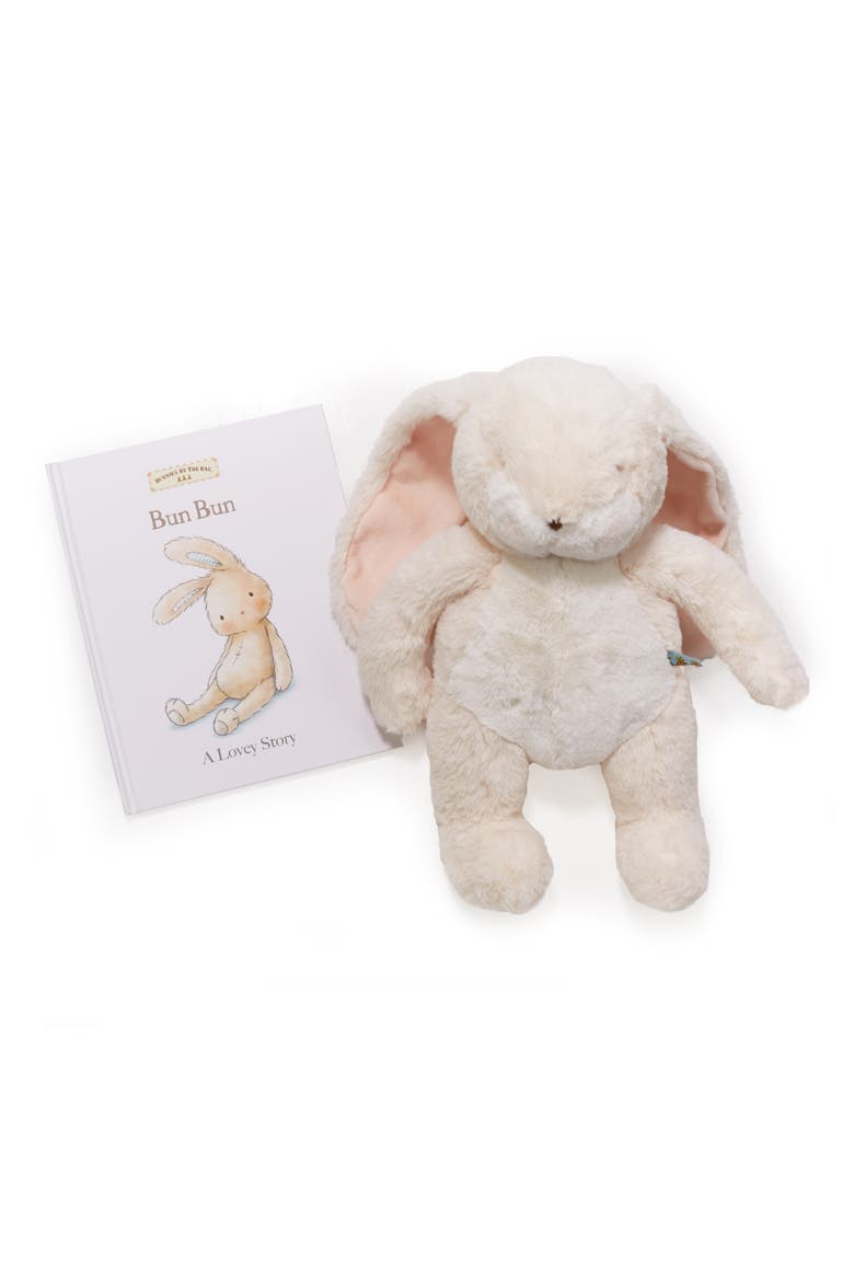 A Lovey Story Stuffed Animal & Board Book Set, Main, color, CREAM