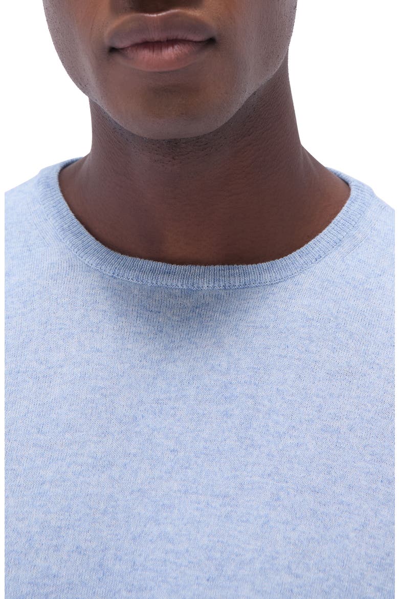 Cotton & Cashmere Crewneck Sweater, Alternate, color, RIVIERA