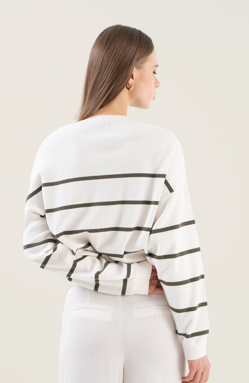 Italic Florence Featherlight Relaxed Sweater In White