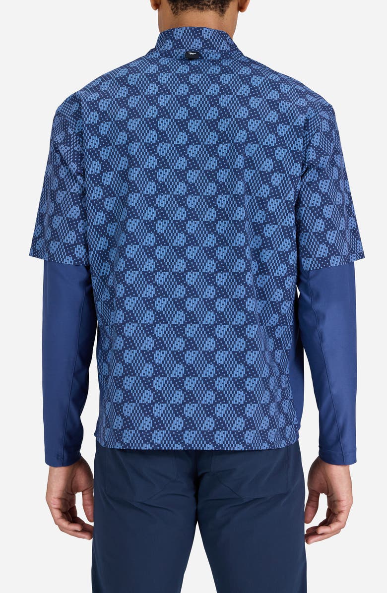 Bad Birdie Bad Elements Mechanism Quarter Zip Golf Pullover, Alternate, color, Blue