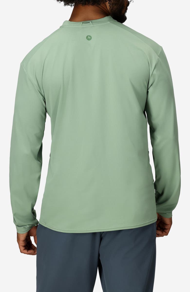 Marmot AirExchange SolarShield UPF Long Sleeve Crewneck T-Shirt, Alternate, color, Agate Green