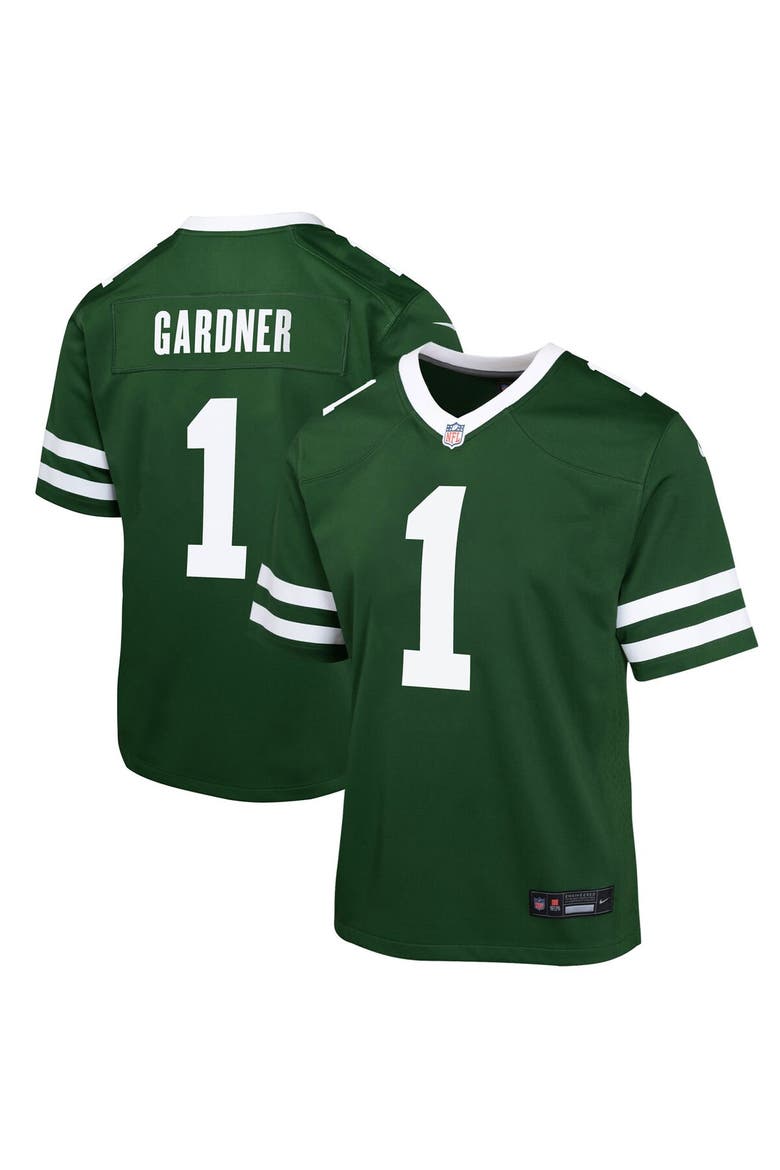 Youth Nike Ahmad Sauce Gardner Legacy Green New York Jets Game Jersey, Main, color, Green