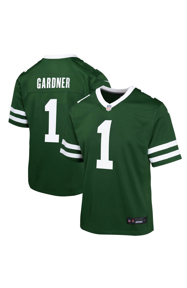 Nike Youth Nike Ahmad Sauce Gardner Legacy Green New York Jets Game Jersey, Main, color, Green
