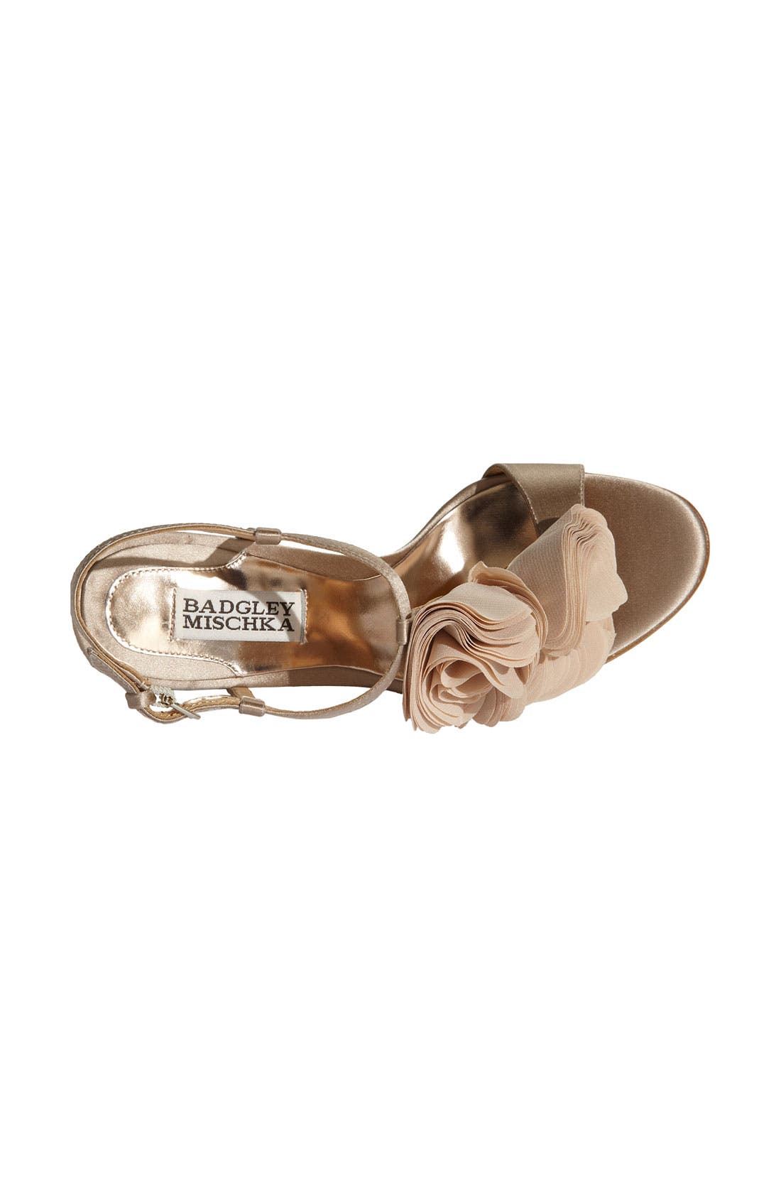 Badgley Mischka 'Randi' Sandal, Alternate, color, NUDE SATIN