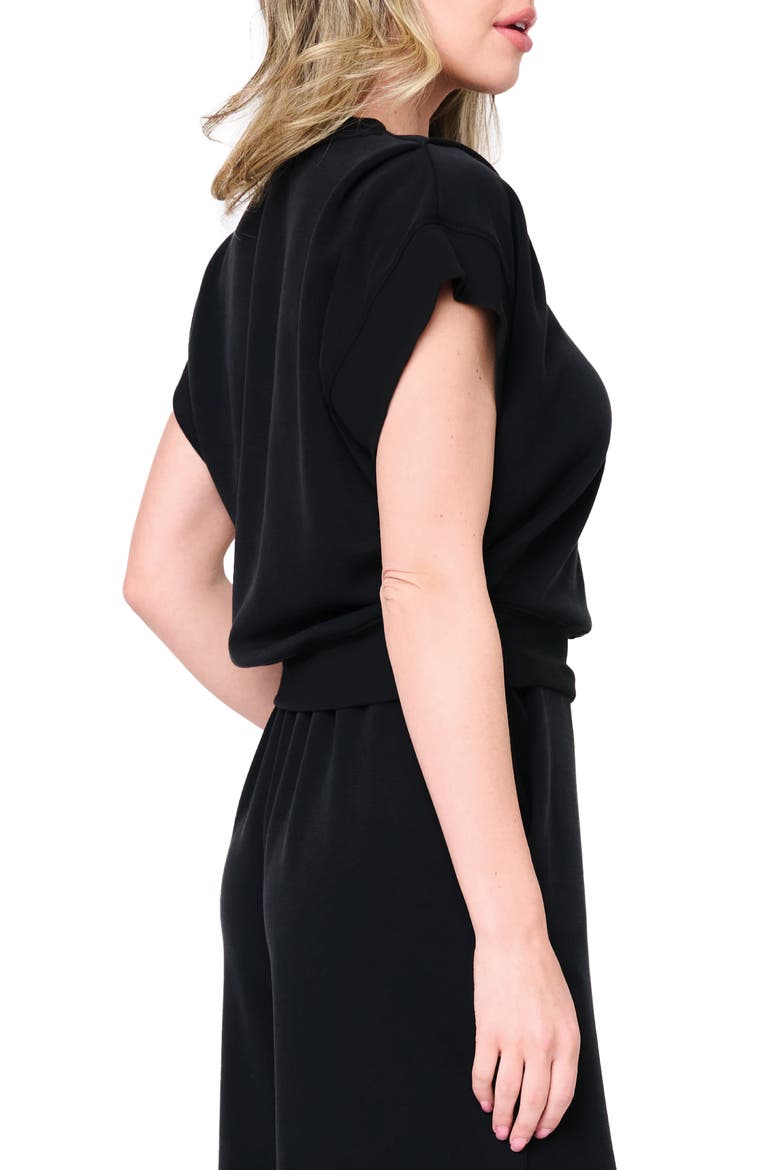 Cloud Scuba Knit Top, Alternate, color, BLACK