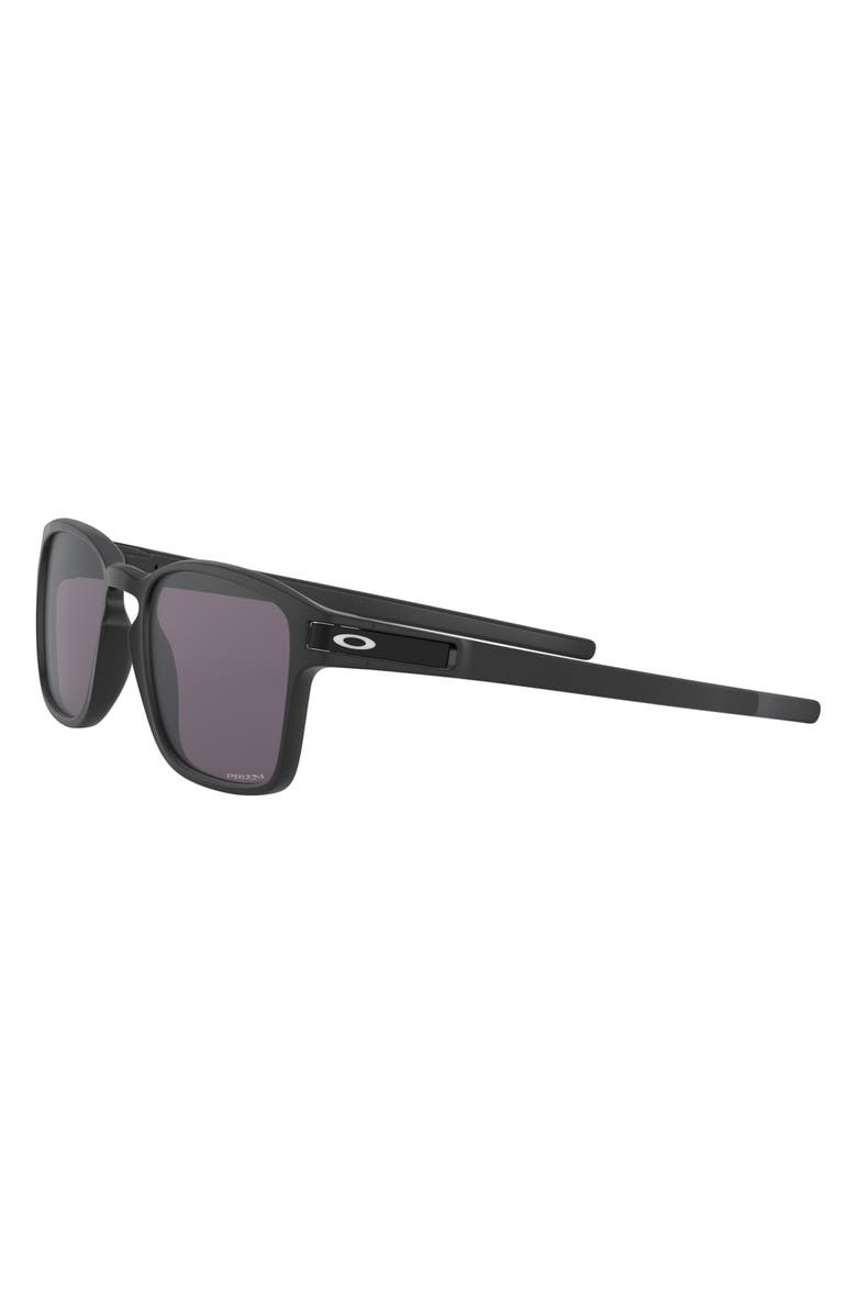 Oakley Latch 55mm Prizm<sup>™</sup> Rectangular Sunglasses, Alternate, color, Black