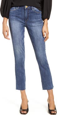 Wit & Wisdom Logan 'Ab'Solution High Waist Raw Hem Skinny Crop Jeans
