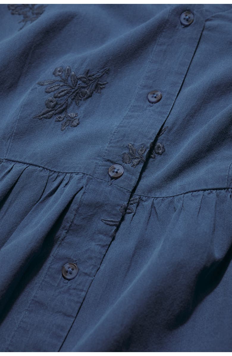 Seasalt Cornwall Fowen Embroidered Organic Cotton Shirtdress, Alternate, color,