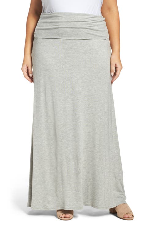 Fold Over Maxi Skirt