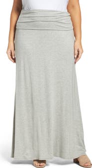 Loveappella Fold Over Maxi Skirt