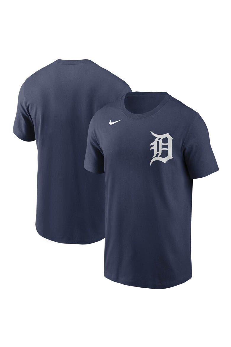 Men's Nike Navy Detroit Tigers Team Wordmark T-Shirt, Main, color, Navy
