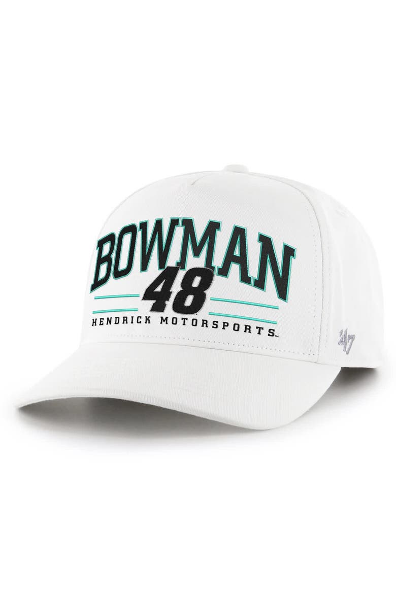 Men's '47  White Alex Bowman  Roscoe Hitch Adjustable Hat, Main, color, White
