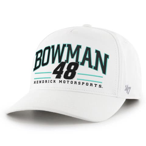 Men's '47  White Alex Bowman  Roscoe Hitch Adjustable Hat