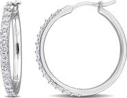 Created Forever Lab Grown Diamond Hoop Earrings - 0.98ct.