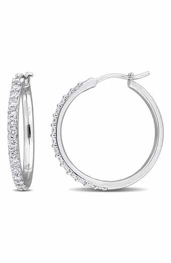 Created Forever Lab Grown Diamond Hoop Earrings - 0.98ct.