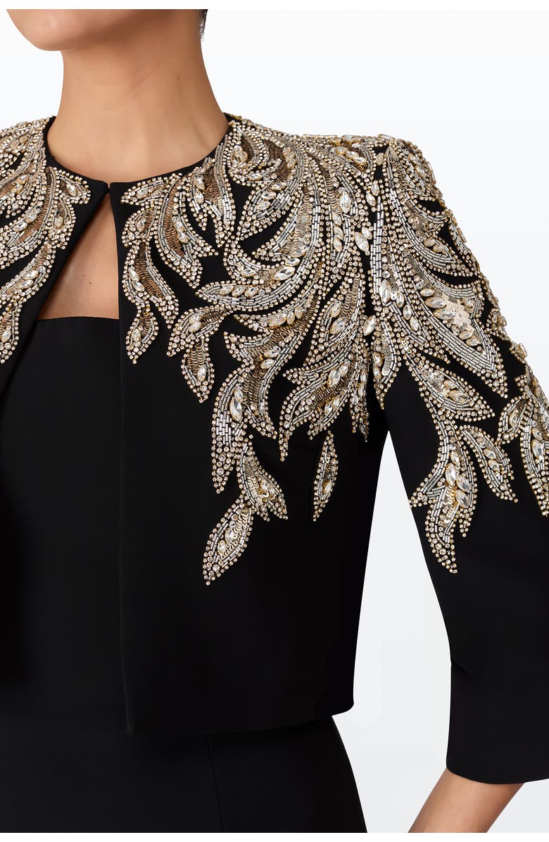 Jenny Packham Versalilles Jacket, Alternate, color, Liquorice