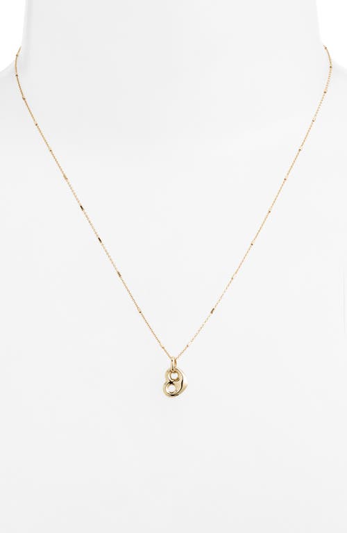 Zoë Chicco Puffy Mariner Heart Pendant Necklace