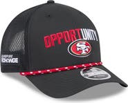 New Era Men's New Era Black San Francisco 49ers 2025 Inspire Change 9FORTY M-Crown Adjustable Hat