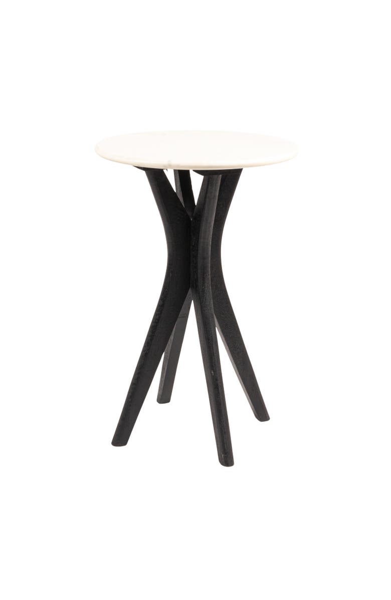 Olive Grove Martini Accent Table, Main, color, Black