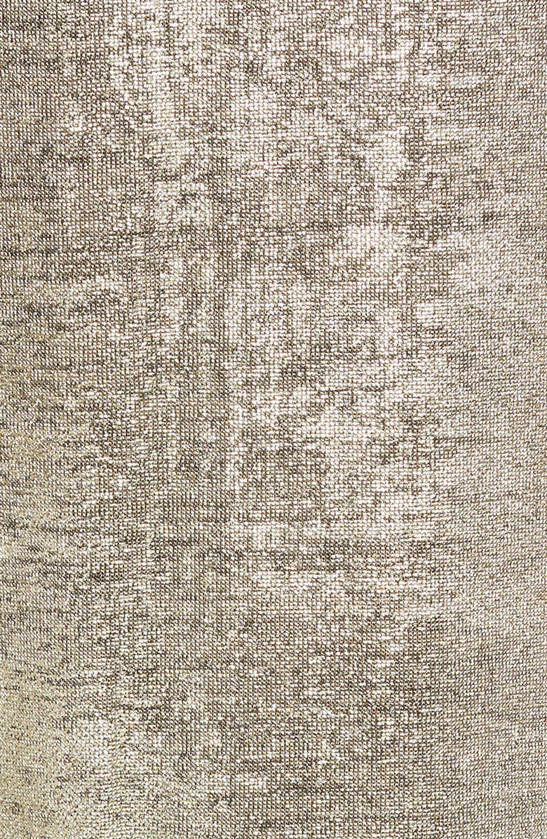 Connected Apparel Metallic Knit Tie Waist Jumpsuit, Alternate, color, 