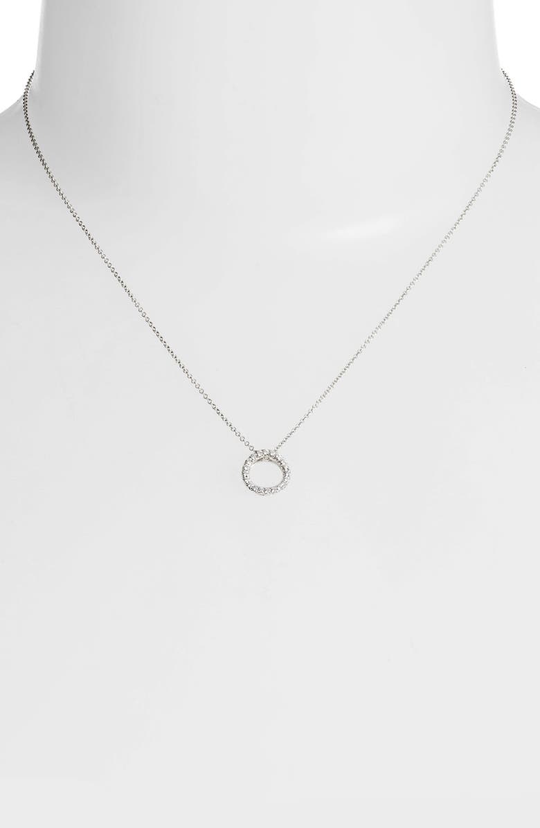 Bony Levy 20th Anniversary Pavé Diamond Circle Necklace, Alternate, color, 