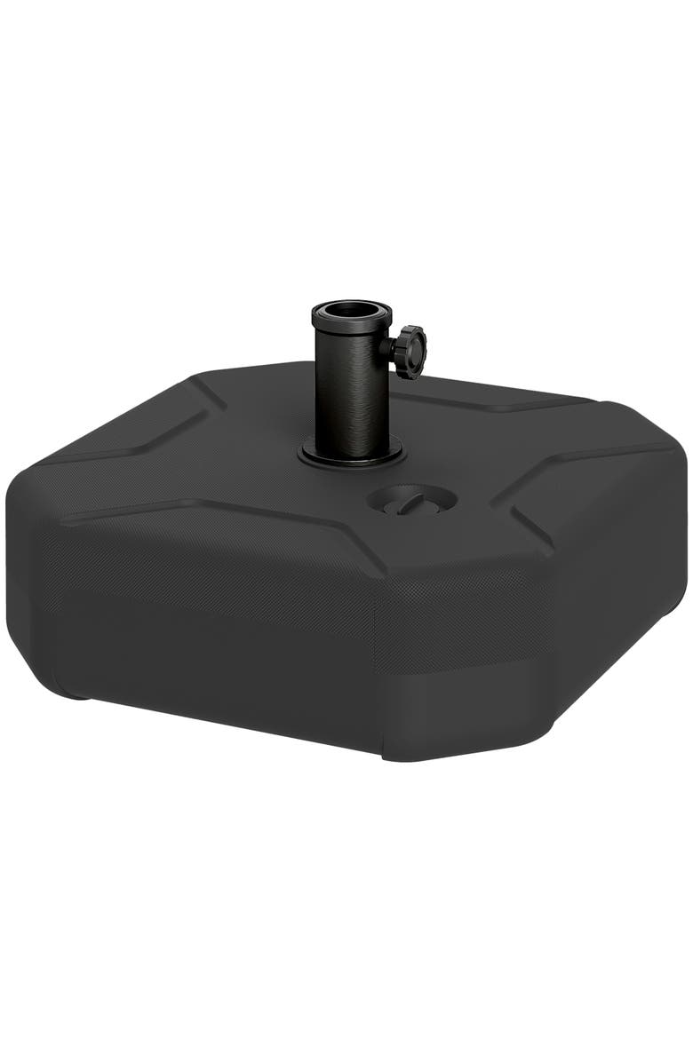 Outsunny Patio Umbrella Base Holder, Main, color, Black