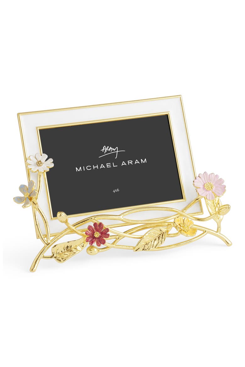 Wildflowers Enamel White 4 x 6-Inch Picture Frame, Alternate, color, WHITE GOLD