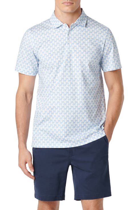 Victor OoohCotton® Leaf Print Polo