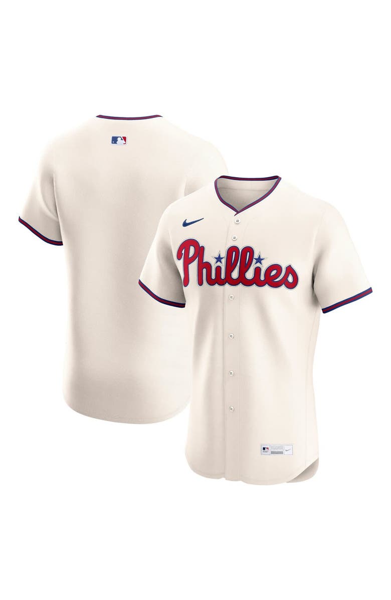 Nike Men's Nike Cream Philadelphia Phillies Alternate 2 Elite Jersey, Alternate, color, Cream