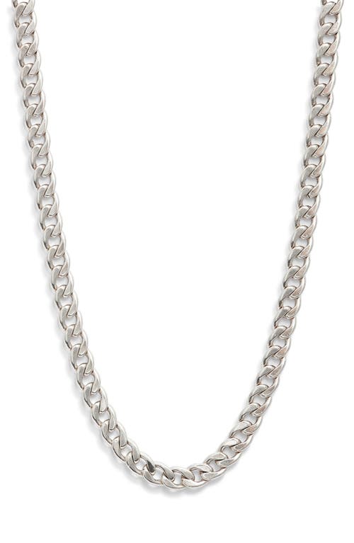 Child Of Wild Rhapsody Cuban Chain Necklace In Silver