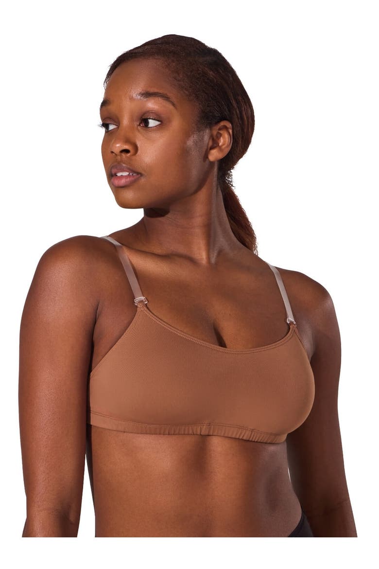 Camisole Bra w/ BraTek®, Main, color, dark brown