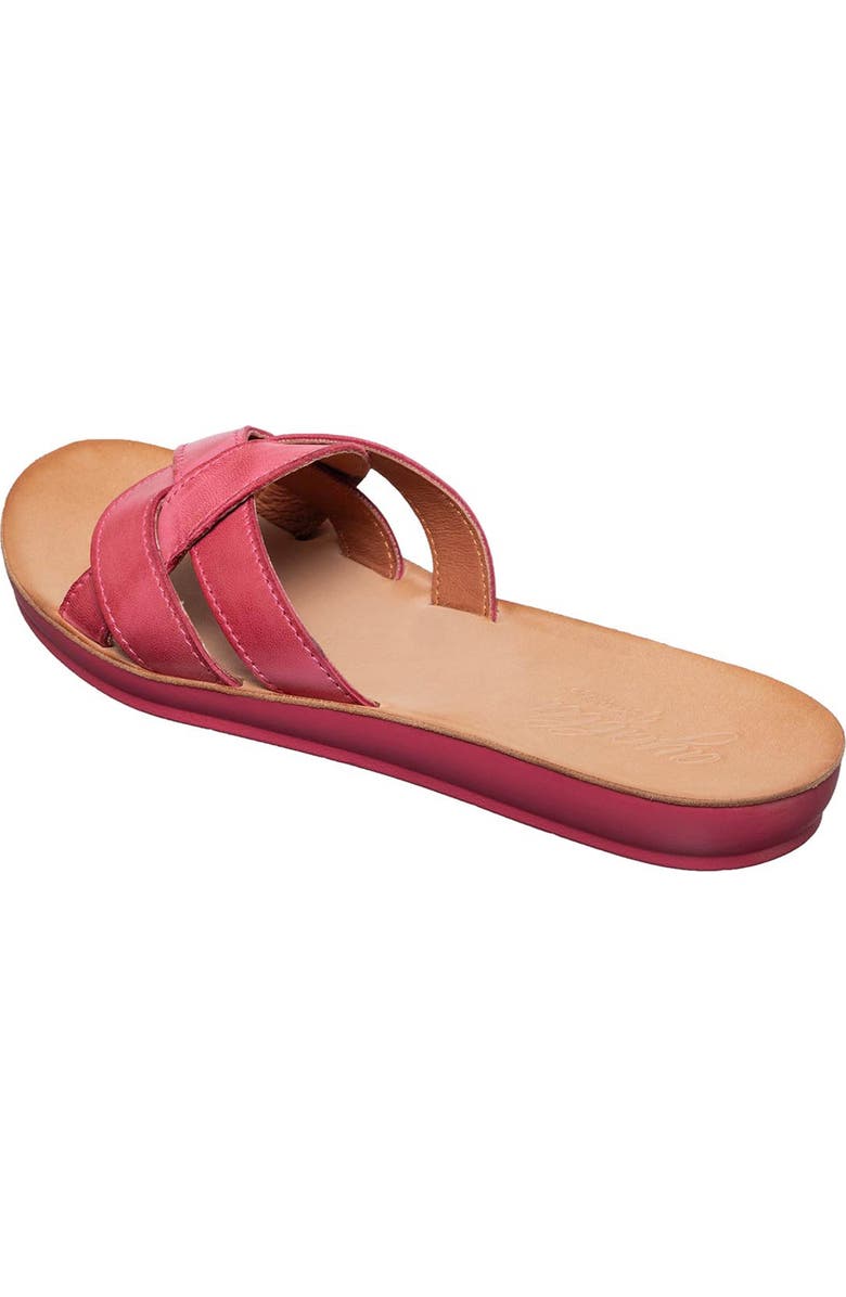 ANTELOPE Alta Woven Leather Slide Sandal, Alternate, color, Pink