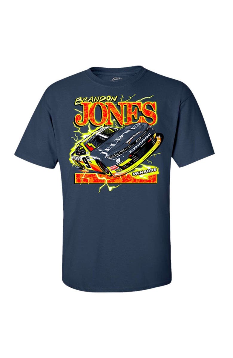 JR MOTORSPORTS OFFICIAL TEAM APPAREL Men's JR Motorsports Official Team Apparel Navy Brandon Jones Car T-Shirt, Alternate, color, Navy