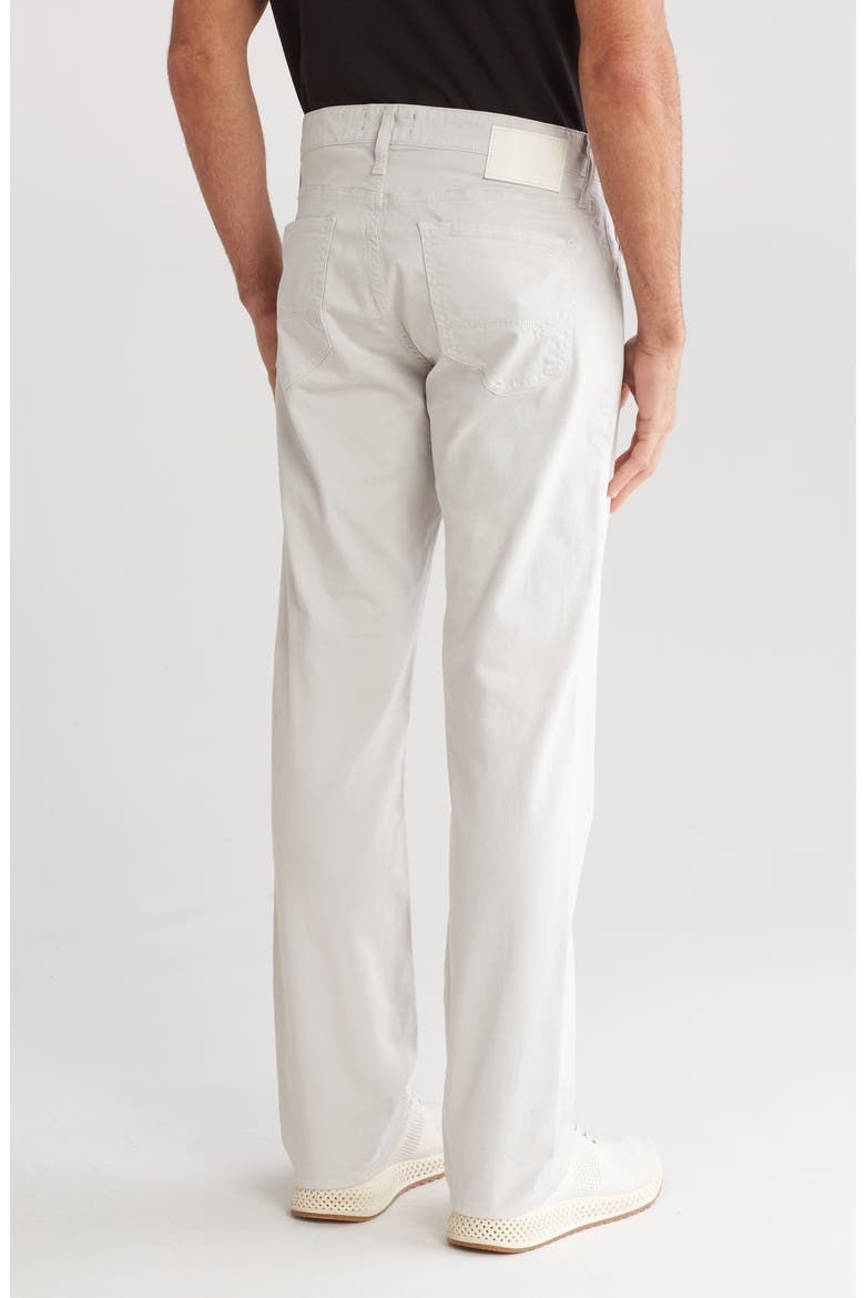 Zach Stretch Cotton Pants, Alternate, color, YSTER MUSHROOM TWILL