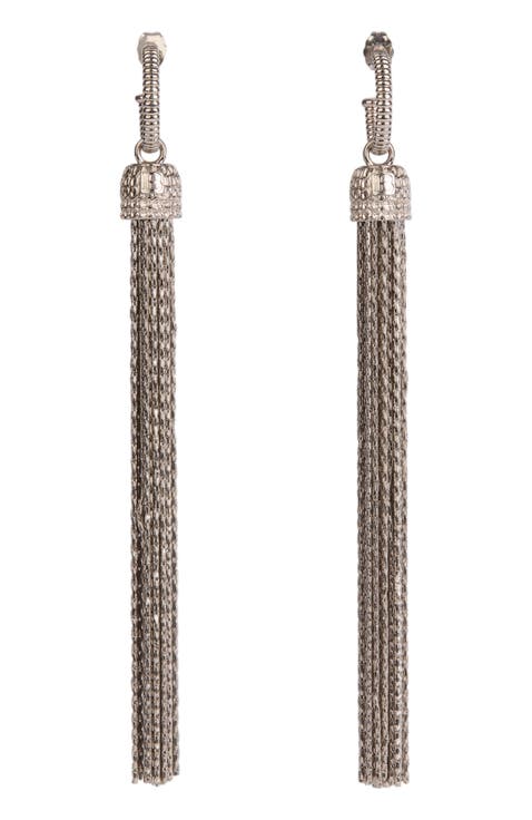 Brass Tassel Earrings