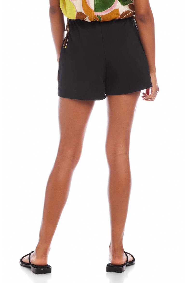 Mel Button Pocket Shorts, Alternate, color, BLACK