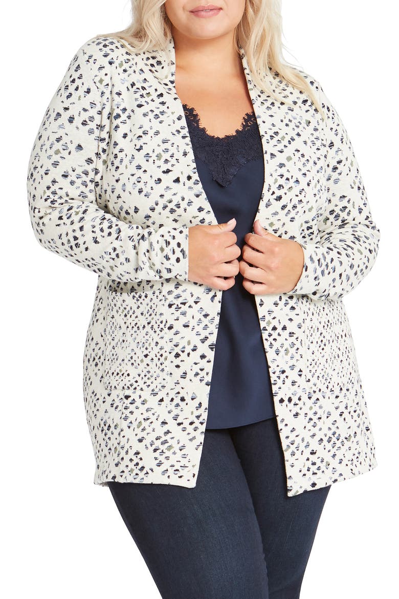 Abstract Check Blazer, Alternate, color, NEUTRAL MULTI