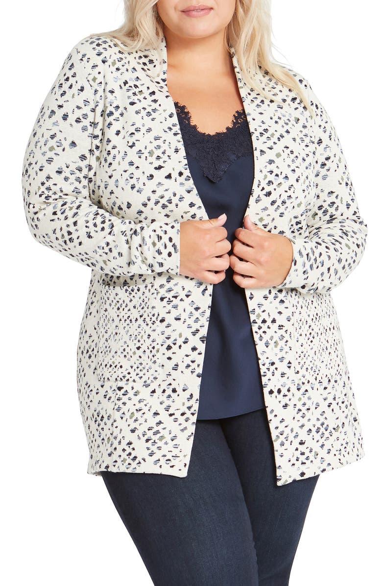 NIC+ZOE Abstract Check Blazer, Alternate, color,