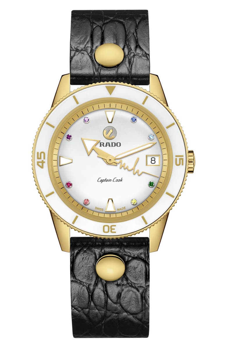 RADO Captain Cook x Marina Hoermanseder Automatic Watch, 37mm, Alternate, color,