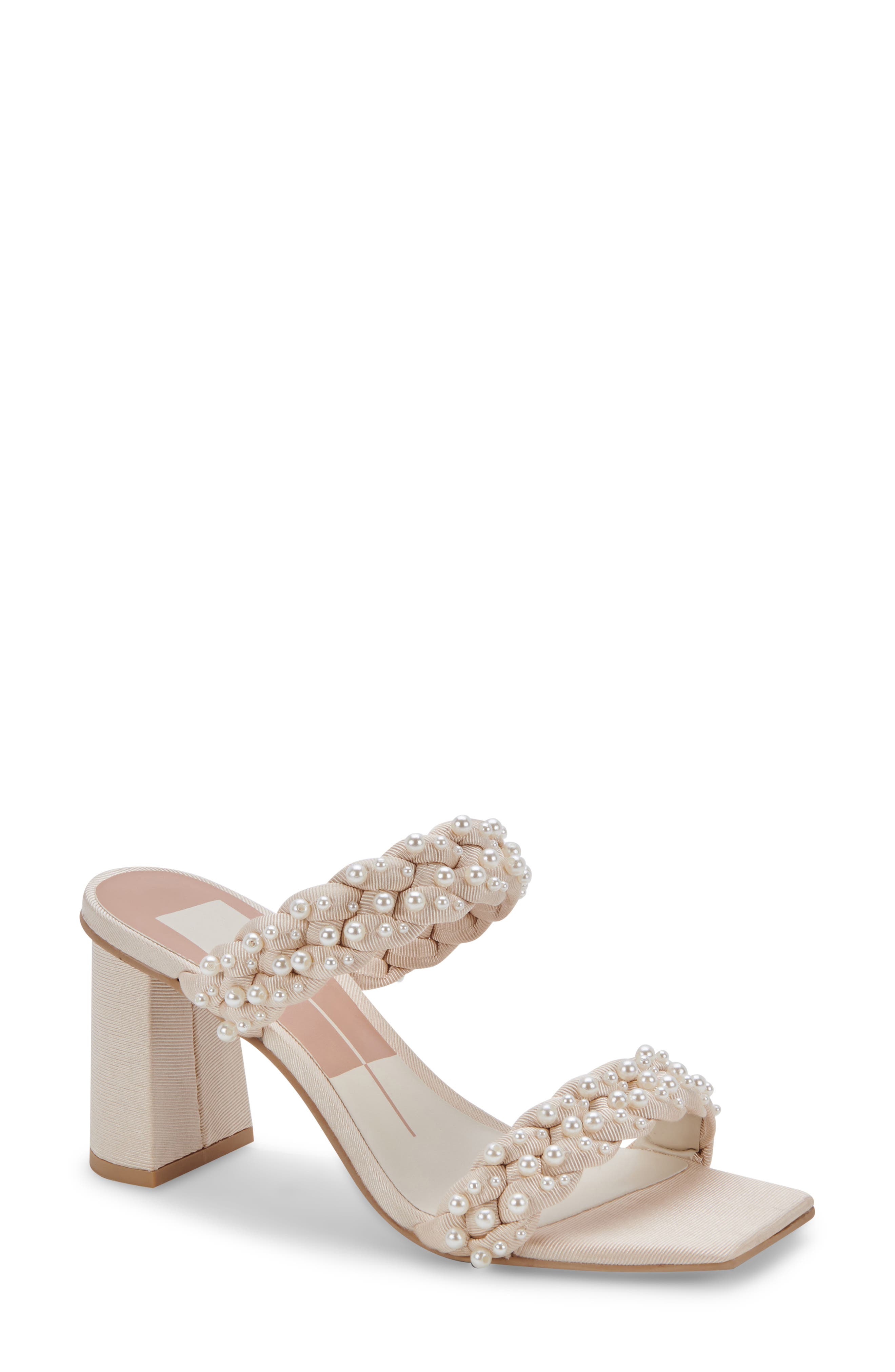 Dolce Vita Paily Imitation Pearl Sandals, Main, color, 