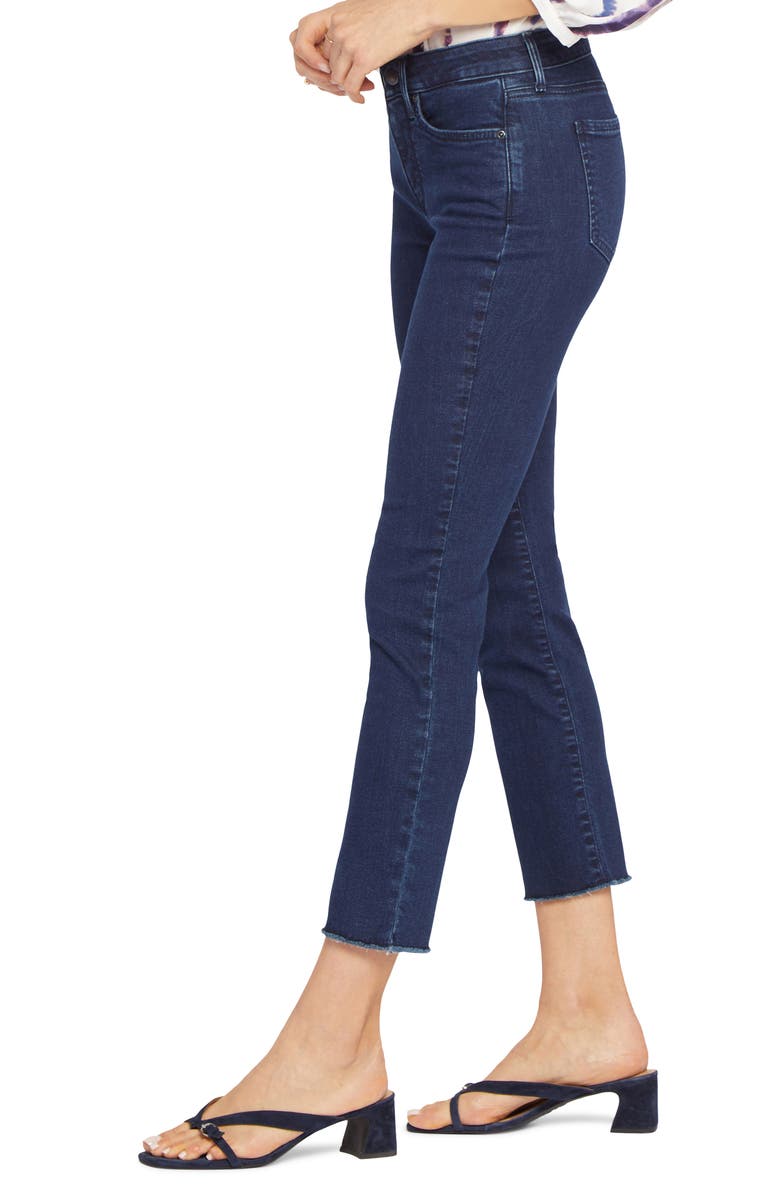 NYDJ Sheri Ankle Fray Hem Slim Jeans, Alternate, color, Mystique