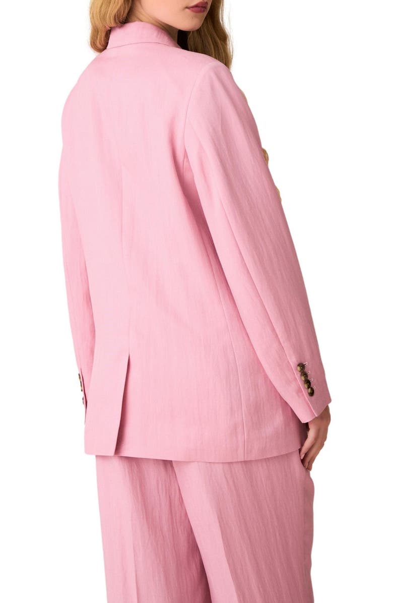 NEXT Tailored Double Breasted Blazer, Alternate, color, Pink